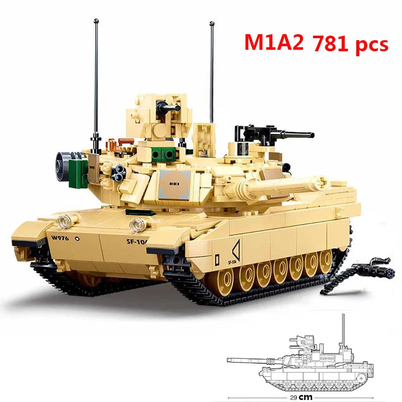 Comprehensive Modern and WW2 Military Vehicle Building Block Set - #Toys For Kids#