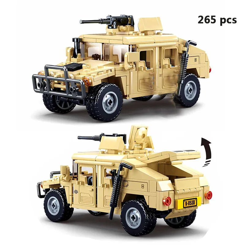 Comprehensive Modern and WW2 Military Vehicle Building Block Set - #Toys For Kids#