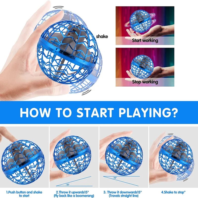 Automatic Return Flying Ball Always Comes Back to Your Hand - #Toys For Kids#