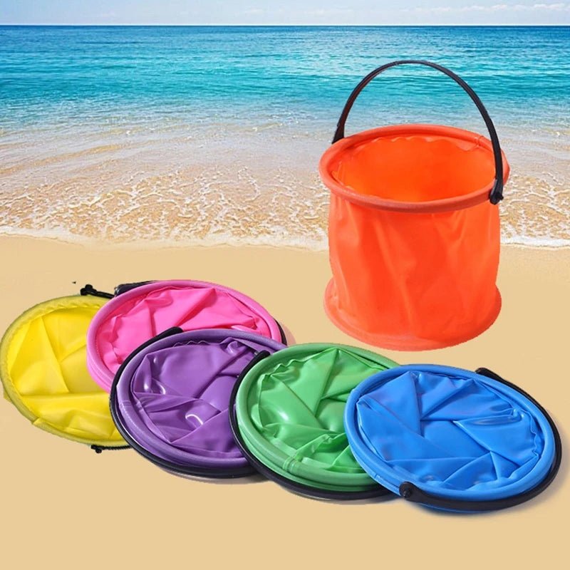 Collapsible Sand Bucket: Portable Toy for Sand and Water Fun - #Toys For Kids#