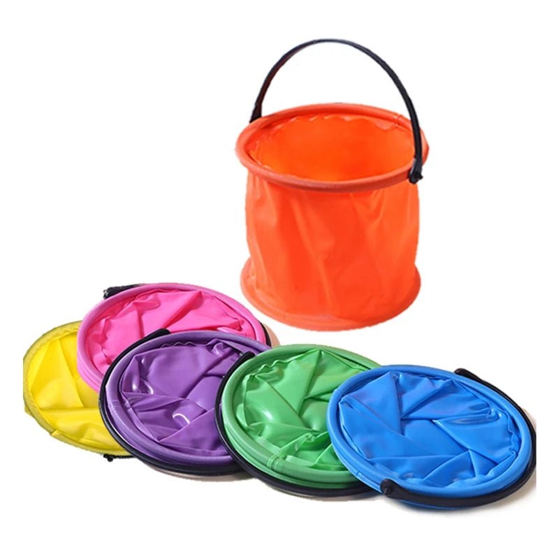 Collapsible Sand Bucket: Portable Toy for Sand and Water Fun - #Toys For Kids#