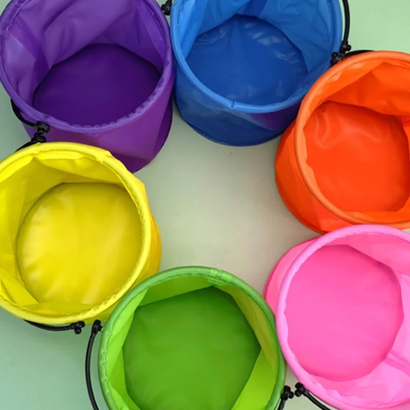 Collapsible Sand Bucket: Portable Toy for Sand and Water Fun - #Toys For Kids#