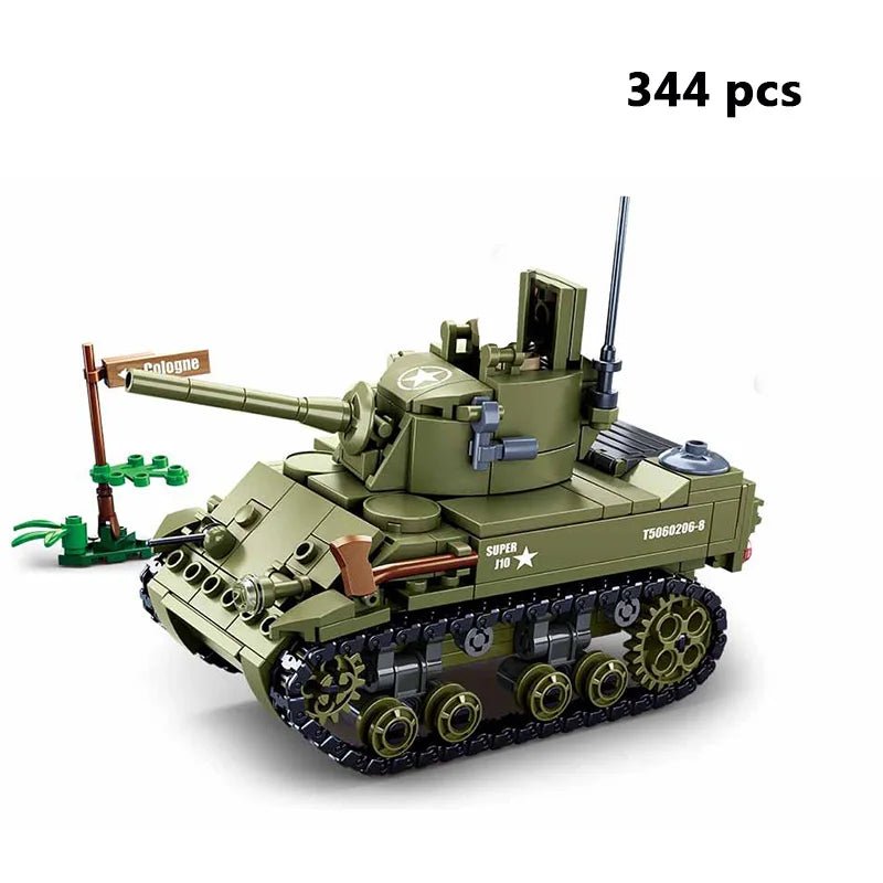 Comprehensive Modern and WW2 Military Vehicle Building Block Set - #Toys For Kids#