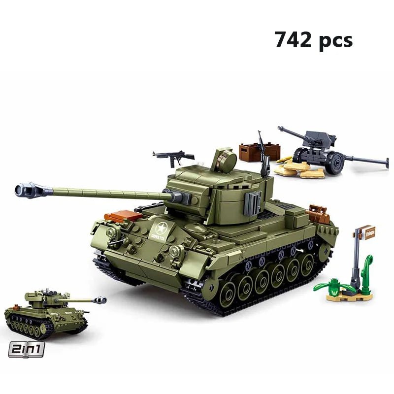 Comprehensive Modern and WW2 Military Vehicle Building Block Set - #Toys For Kids#