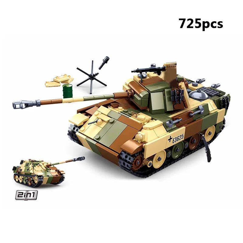 Comprehensive Modern and WW2 Military Vehicle Building Block Set - #Toys For Kids#