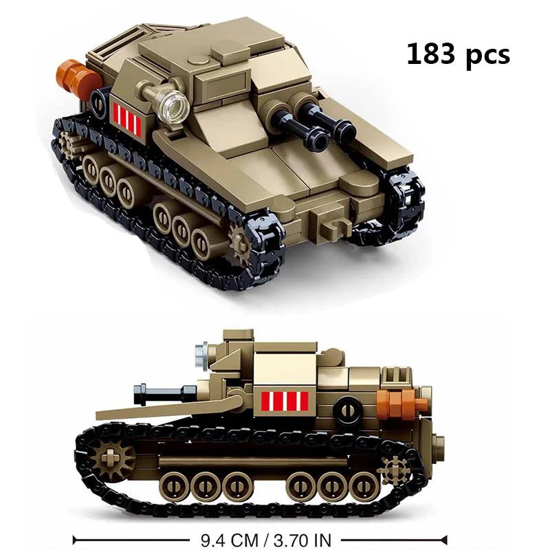 Comprehensive Modern and WW2 Military Vehicle Building Block Set - #Toys For Kids#