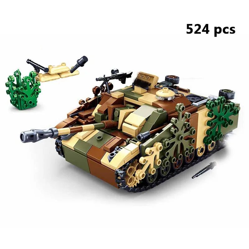 Comprehensive Modern and WW2 Military Vehicle Building Block Set - #Toys For Kids#