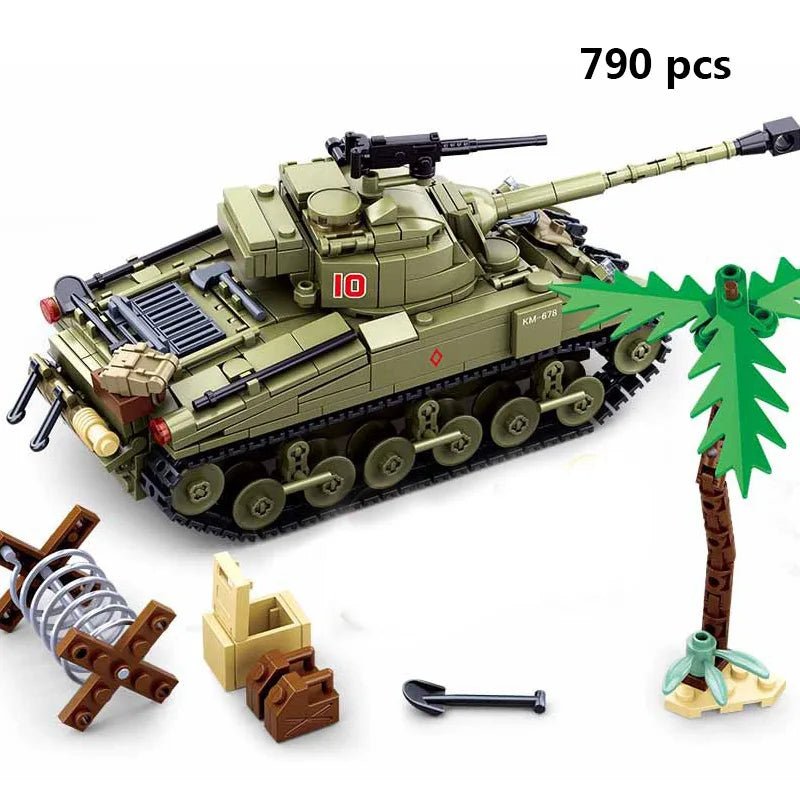 Comprehensive Modern and WW2 Military Vehicle Building Block Set - #Toys For Kids#