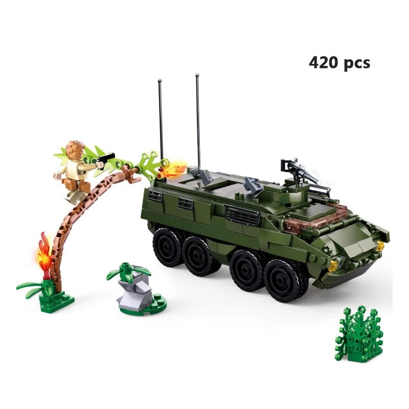 Comprehensive Modern and WW2 Military Vehicle Building Block Set - #Toys For Kids#