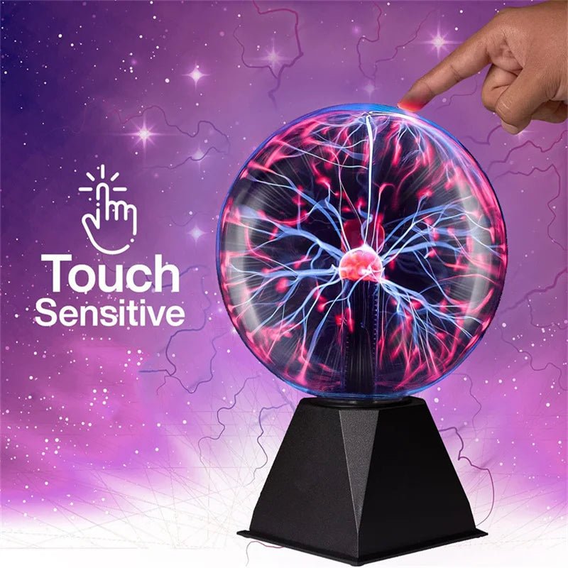 Cool Magic Plasma Ball Lamp Touch Glass Night Light Atmosphere Toys - #Toys For Kids#