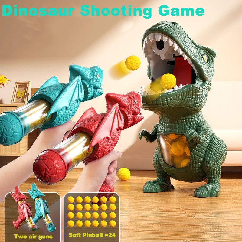 Dinosaur Soft Bullet Gun Interactive Shooting Game for Parent-Child Fun - #Toys For Kids#