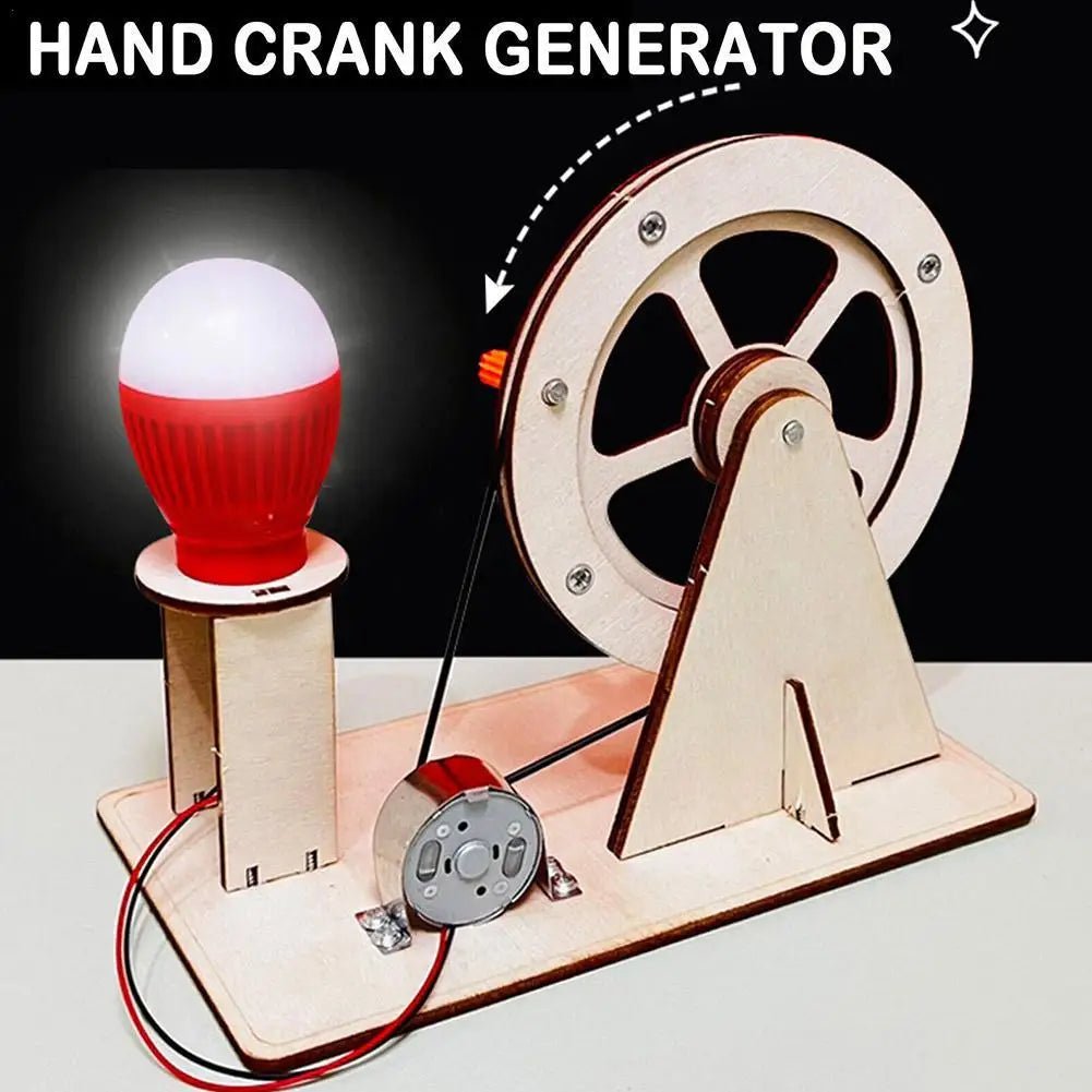 DIY Mini Hand Crank Generator Model Science Experiment Kit for Kids - #Toys For Kids#