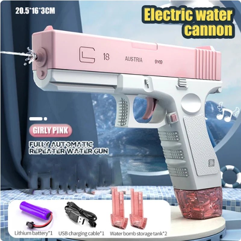 Electric Large Capacity Water Gun Fully Automatic Summer Toys - #Toys For Kids#