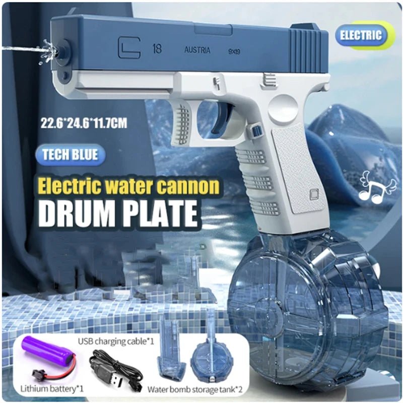 Electric Large Capacity Water Gun Fully Automatic Summer Toys - #Toys For Kids#