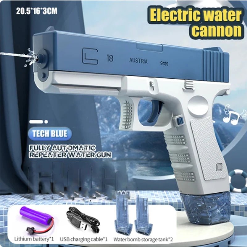 Electric Large Capacity Water Gun Fully Automatic Summer Toys - #Toys For Kids#