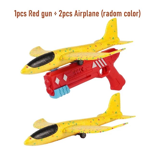 Foam Airplane Launcher Outdoor Sports Catapult Gun for Kids - #Toys For Kids#