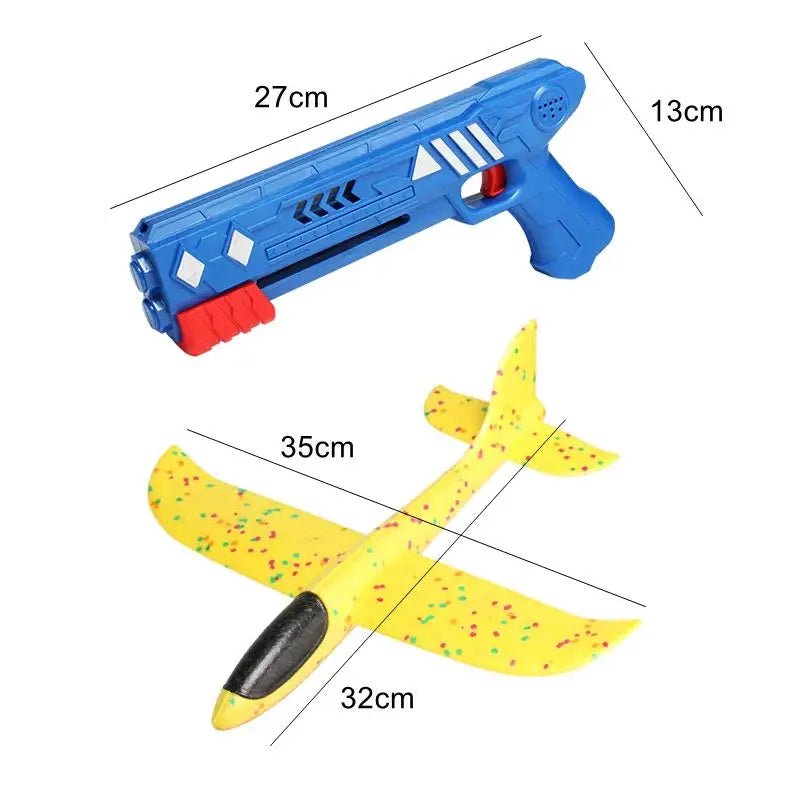 Foam Airplane Launcher Outdoor Sports Catapult Gun for Kids - #Toys For Kids#