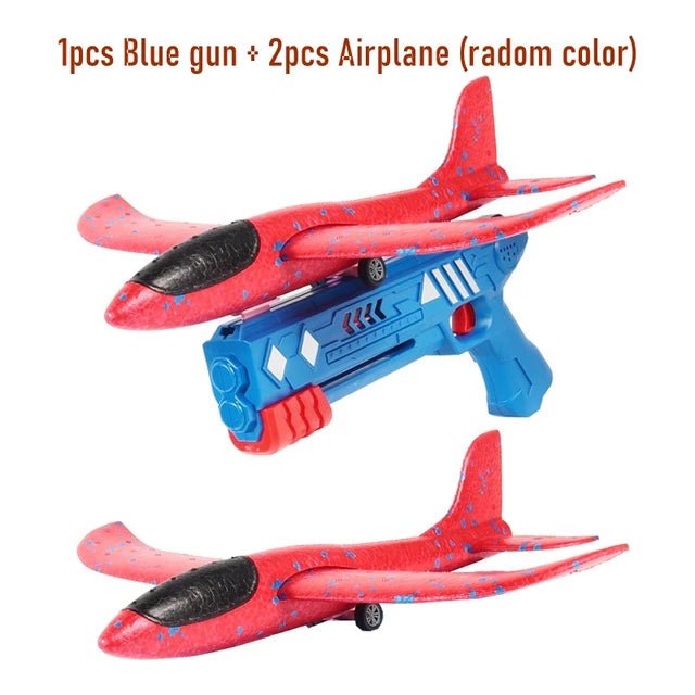 Foam Airplane Launcher Outdoor Sports Catapult Gun for Kids - #Toys For Kids#