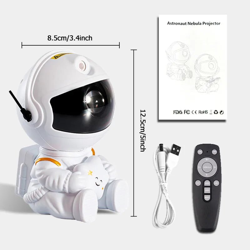 Galaxy Night Light Beautiful Astronaut Space Projector - #Toys For Kids#