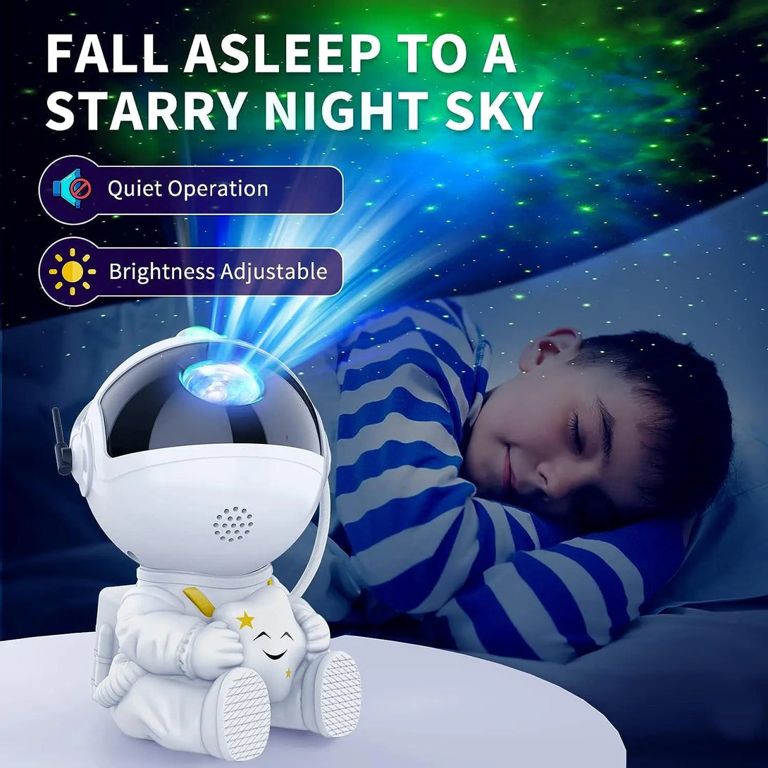 Galaxy Night Light Beautiful Astronaut Space Projector - #Toys For Kids#