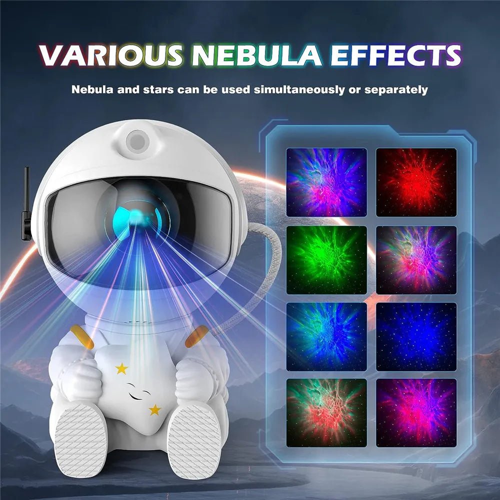 Galaxy Night Light Beautiful Astronaut Space Projector - #Toys For Kids#