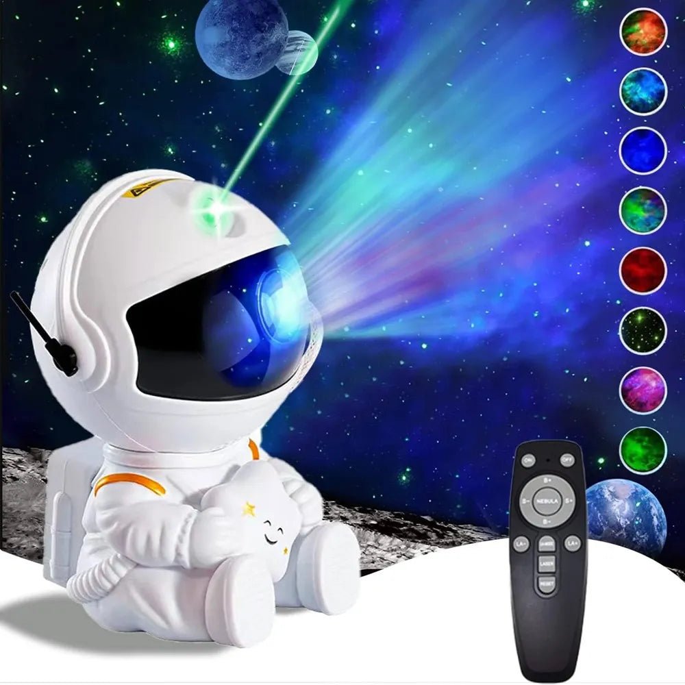 Galaxy Night Light Beautiful Astronaut Space Projector - #Toys For Kids#