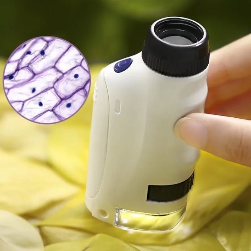 Handheld Microscope Lab LED Light 60X-120X Biological Child Scientist Toys - #Toys For Kids#