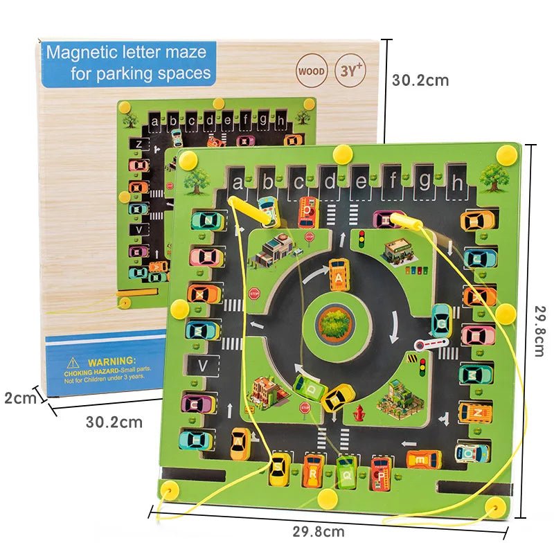 Magnetic Alphabet Maze Board Montessori Fine Motor Skills Educational Toys for Preschool Learning Activities Travel Toys Gifts - #Toys For Kids#