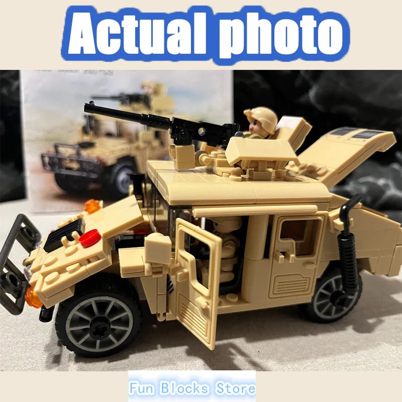 Military Humvee Battlefield Convoy Building Block Set - #Toys For Kids#