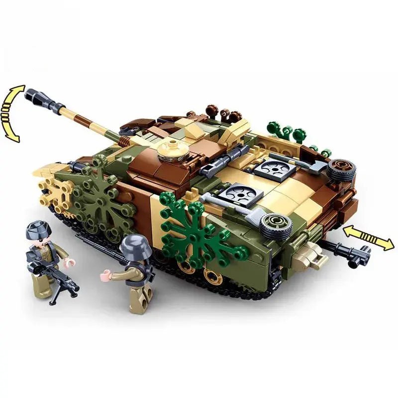 Military Realistic Medium Tank Armored Assault Building Block Set - #Toys For Kids#