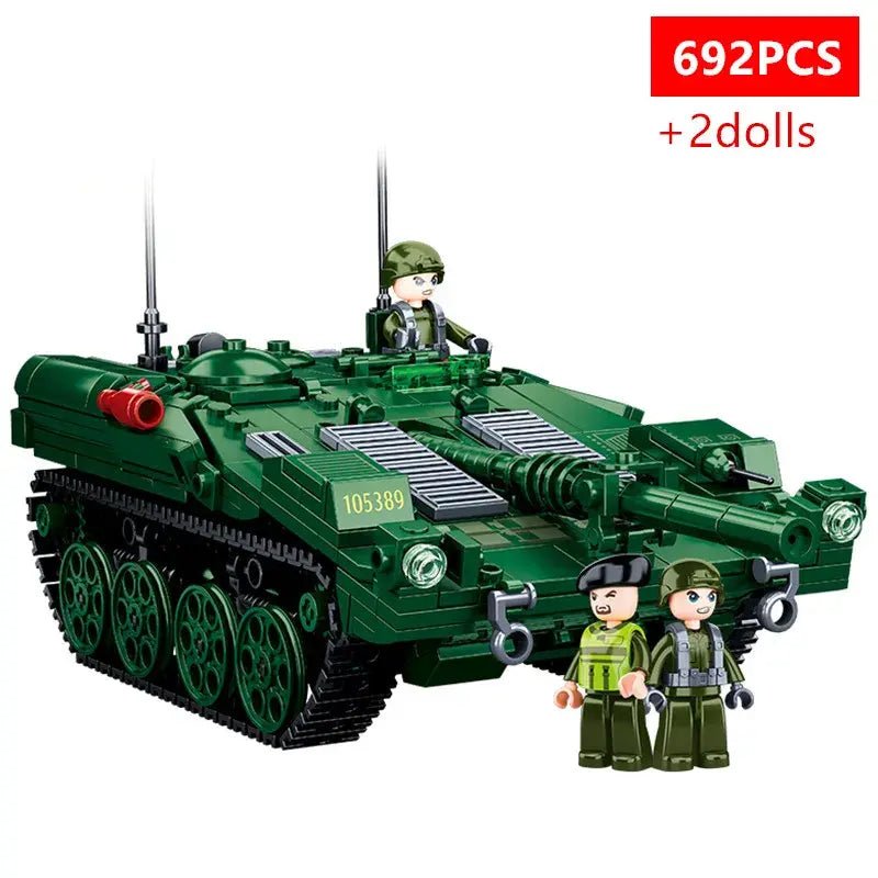 Military Realistic Medium Tank Armored Assault Building Block Set - #Toys For Kids#