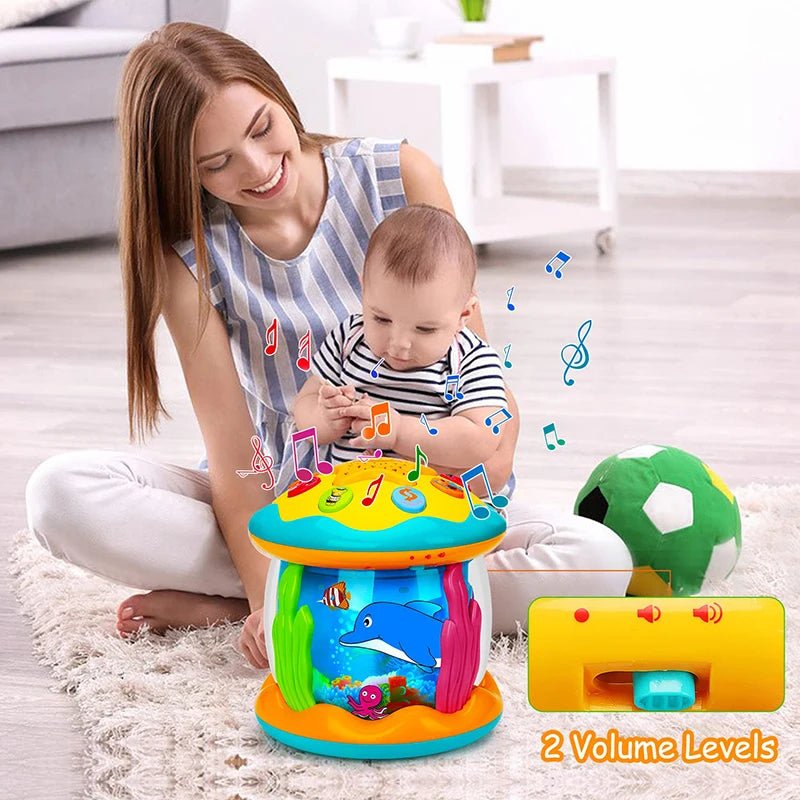 Ocean Light Rotary Projector Musical Sensory Toys For 0-4 Years Babies - #Toys For Kids#