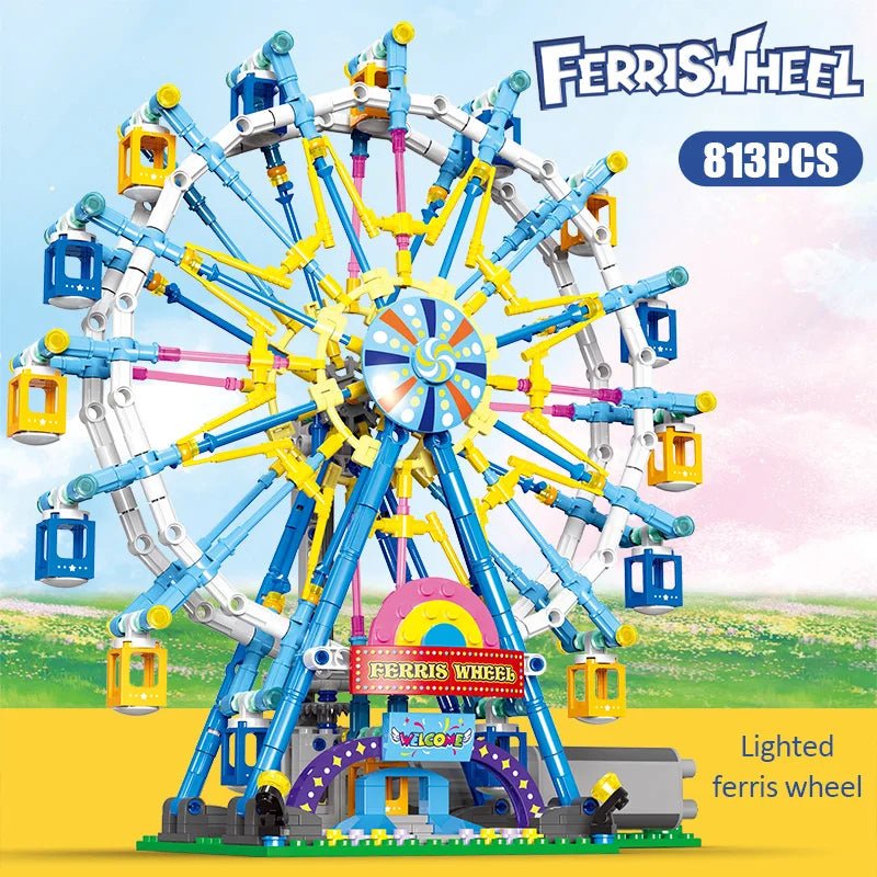 Rotating Ferris Wheel Building Blocks City Friends MOC Electric Toy - #Toys For Kids#