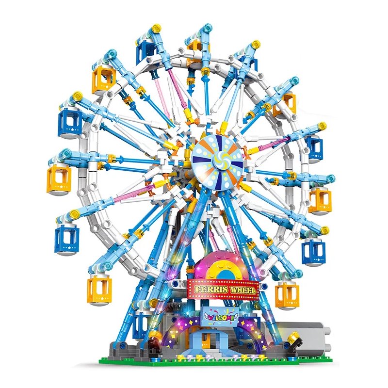 Rotating Ferris Wheel Building Blocks City Friends MOC Electric Toy - #Toys For Kids#