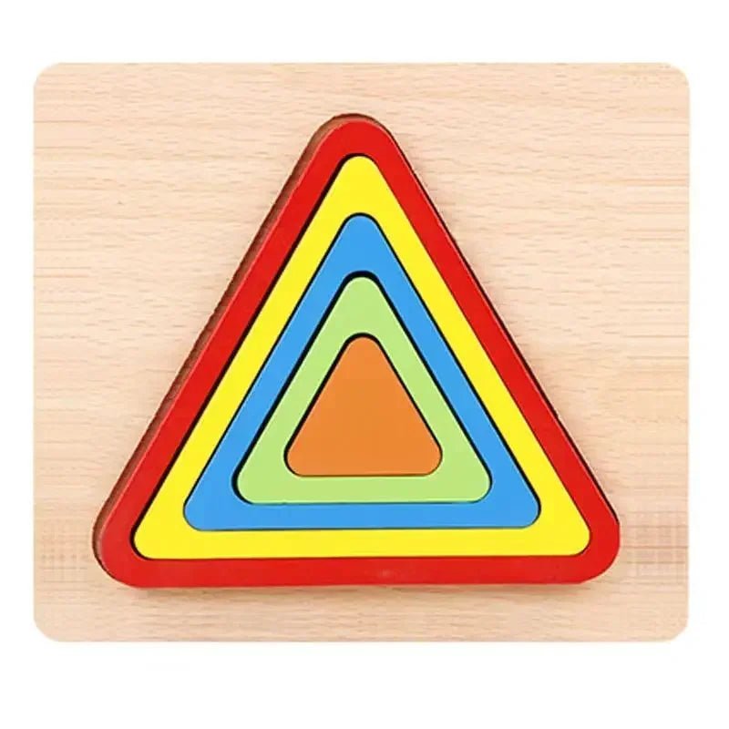 Shape Sorting Wooden Puzzle Sensory STEM Education Toy For Toddlers - #Toys For Kids#