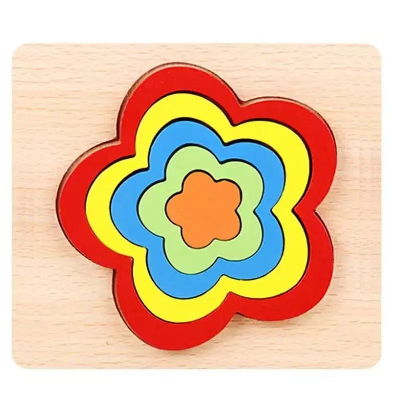 Shape Sorting Wooden Puzzle Sensory STEM Education Toy For Toddlers - #Toys For Kids#