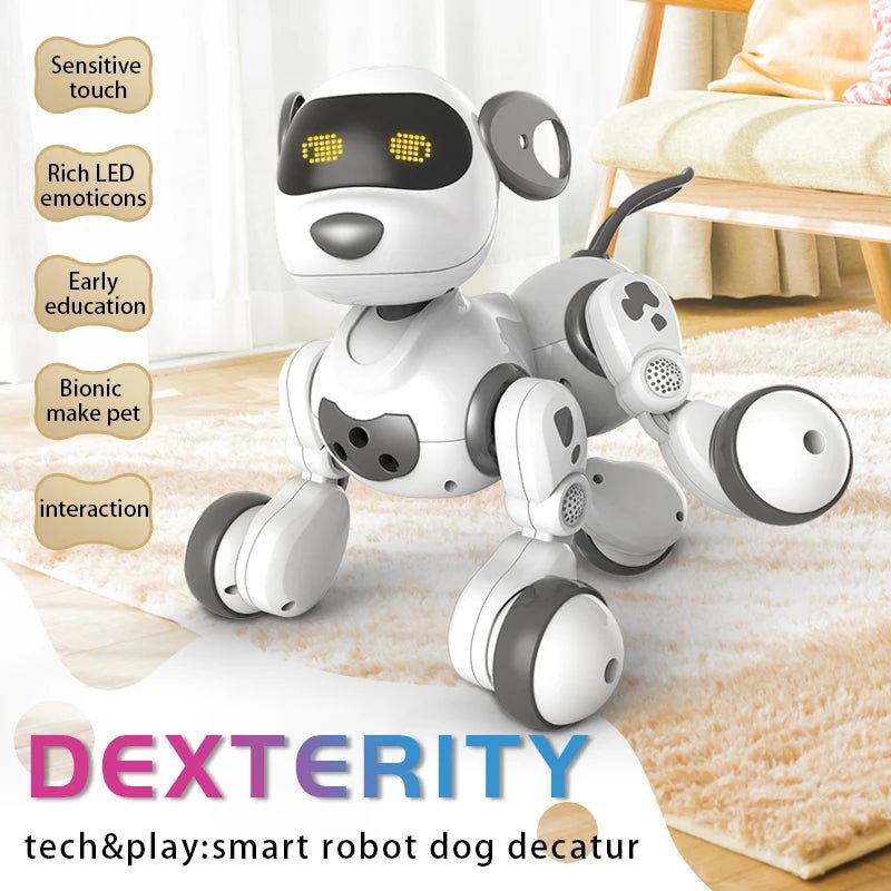 Smart RC Robot Dog Touch-sense Funny Music Voice Command Toy - #Toys For Kids#