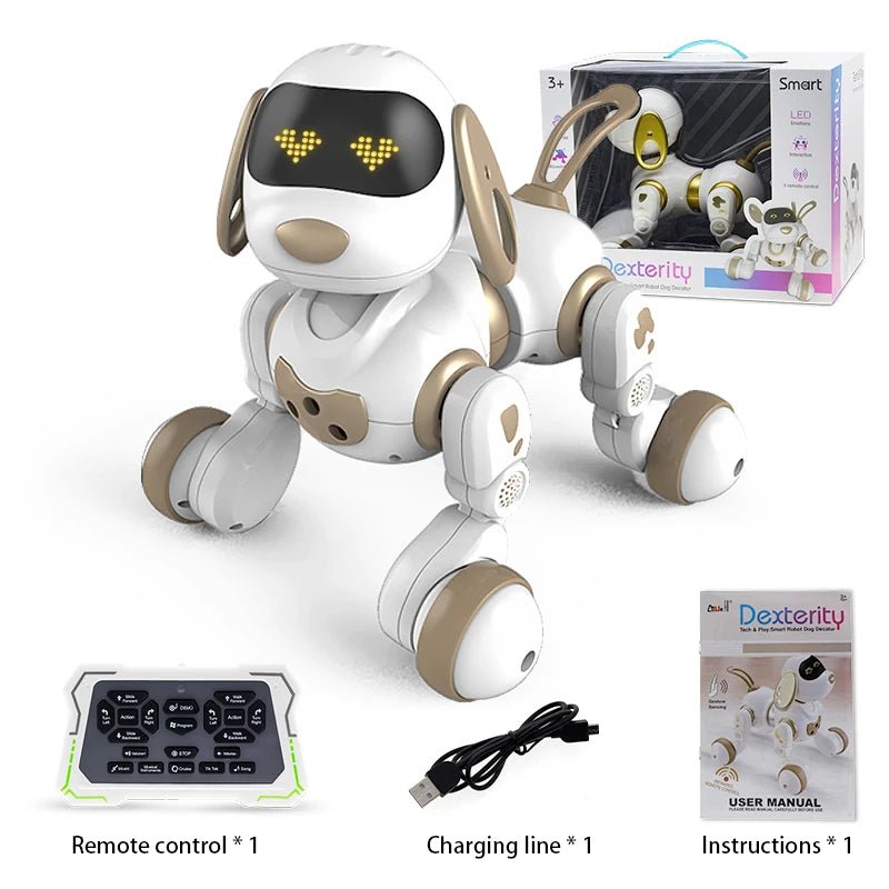 Smart RC Robot Dog Touch-sense Funny Music Voice Command Toy - #Toys For Kids#