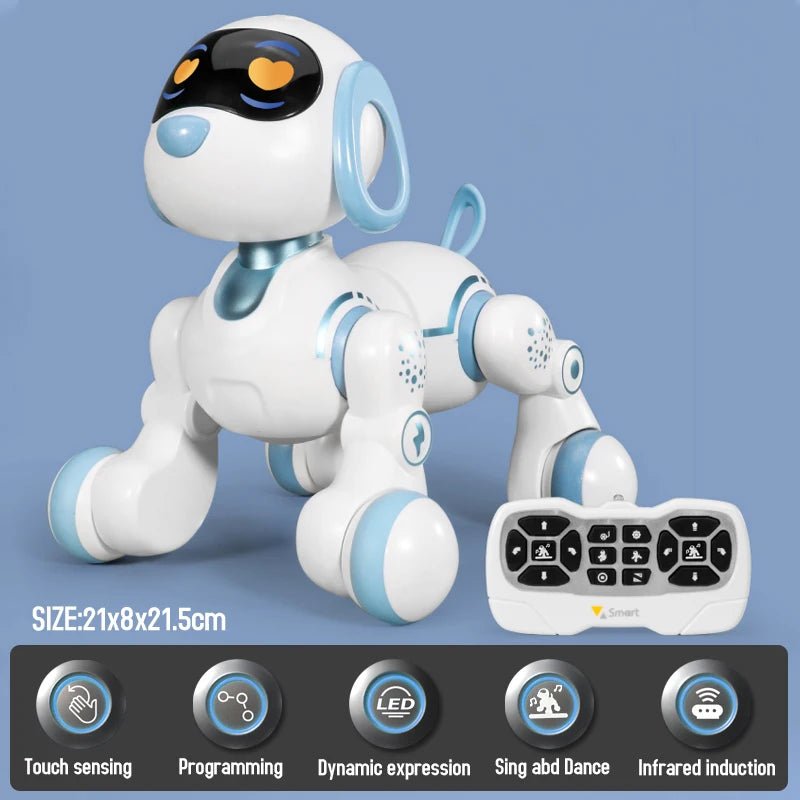 Smart RC Robot Dog Touch-sense Funny Music Voice Command Toy - #Toys For Kids#