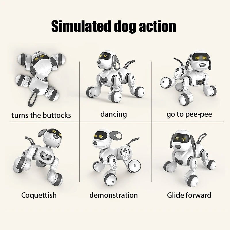 Smart RC Robot Dog Touch-sense Funny Music Voice Command Toy - #Toys For Kids#