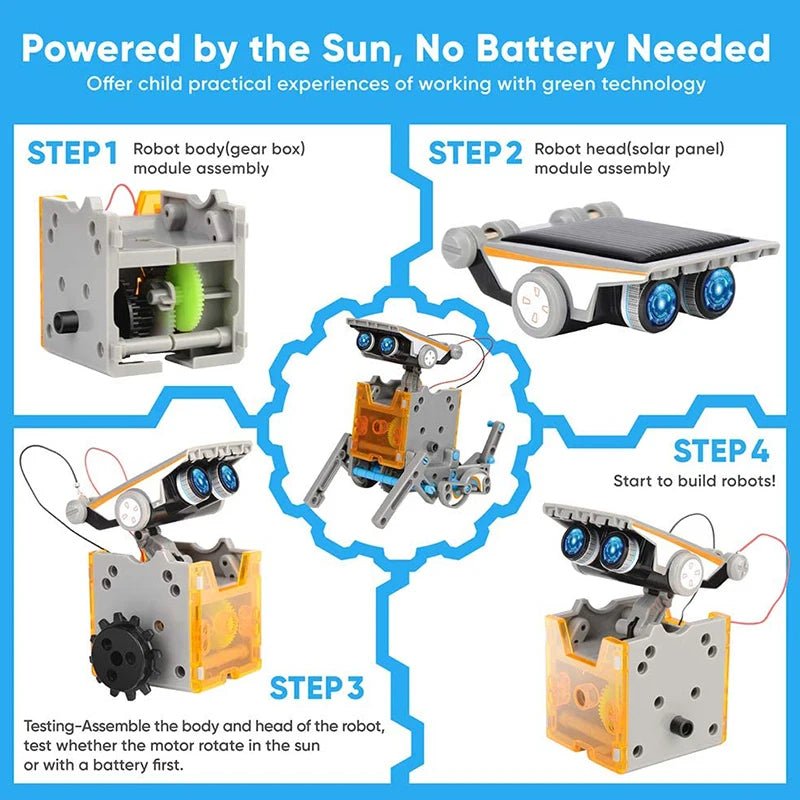 Solar Robot DIY Toy For Science Experiment STEM Education Kit for Kid - #Toys For Kids#