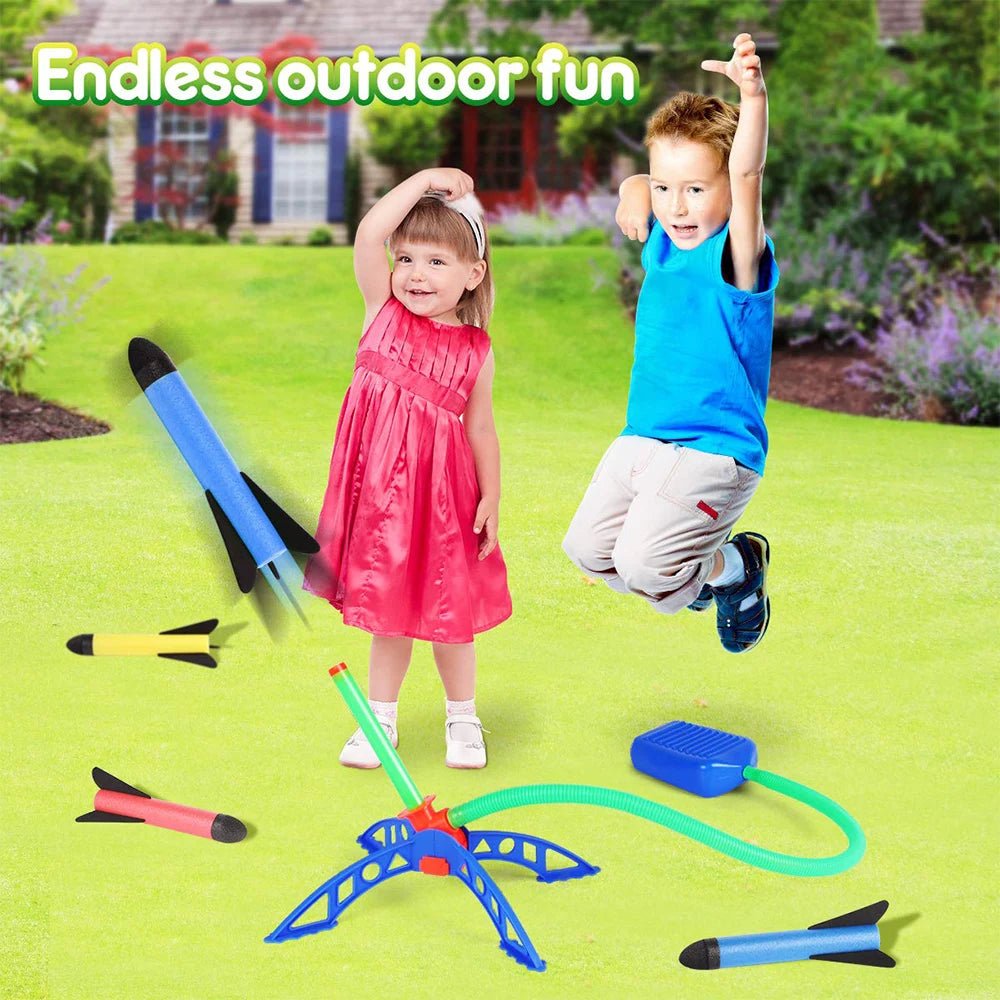 Stomp Rocket Outdoor Air-Powered Rocket Toy for Children - #Toys For Kids#